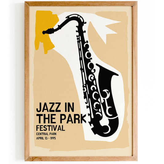 Jazz in the Park - 1995 Festival Poster