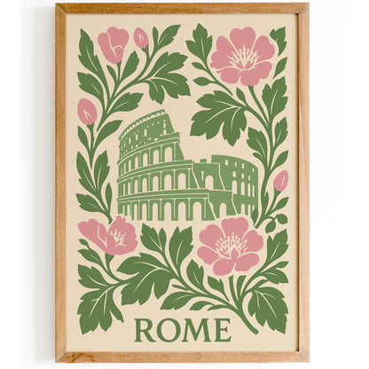 Rome Colosseum Travel Wall Art Print