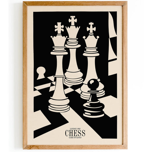 London Chess Tournament '82 Poster