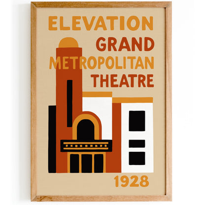 Grand Metropolitan Theatre 1928 Poster