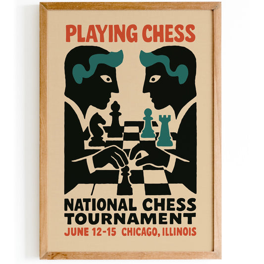 Chess Tournament Wall Art