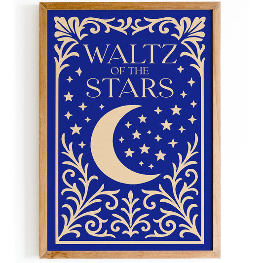 Waltz of the Stars Poster - Blue Moon Art Print