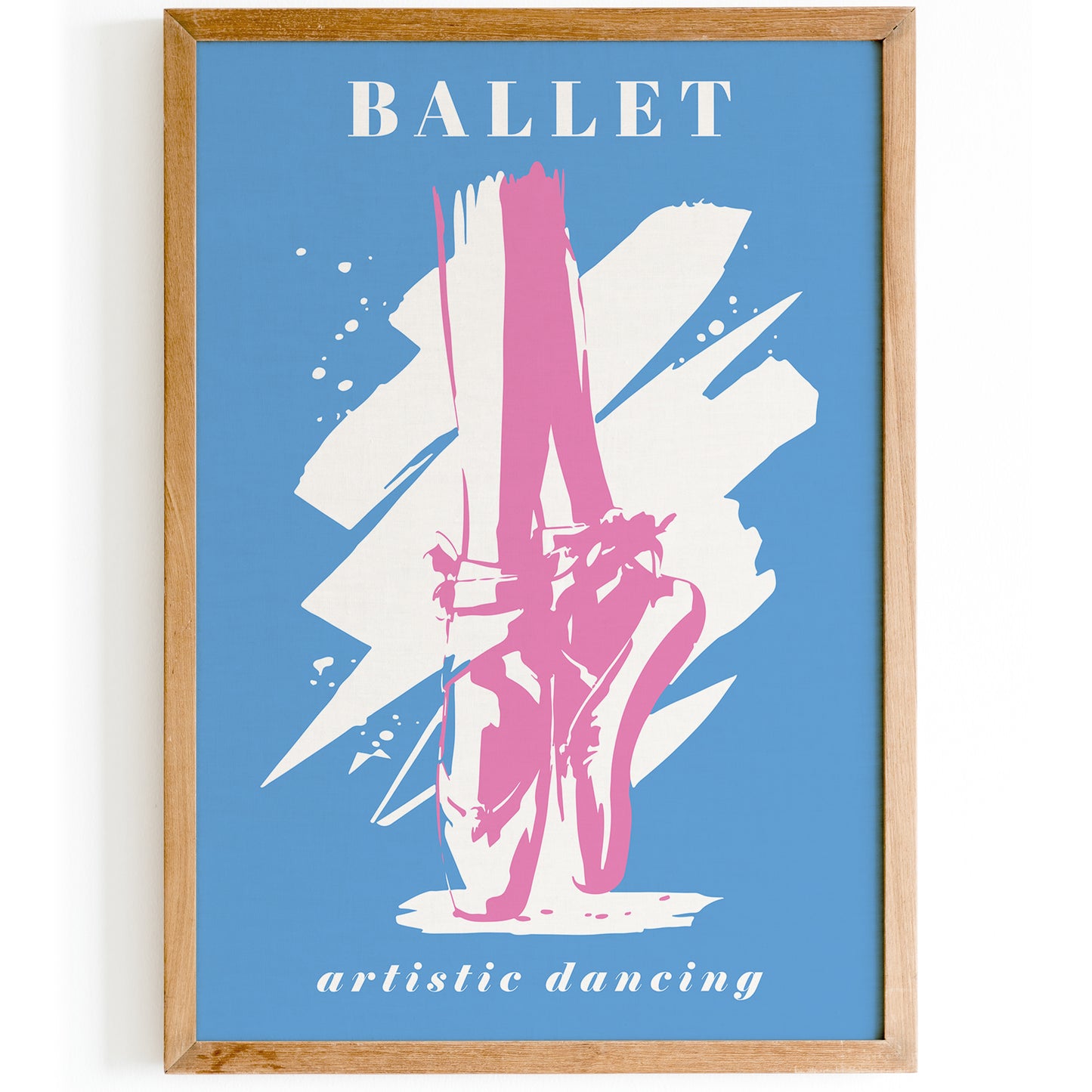 Blue Ballet Dance Poster