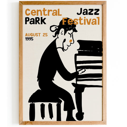 Central Park Jazz Festival 1995 Poster