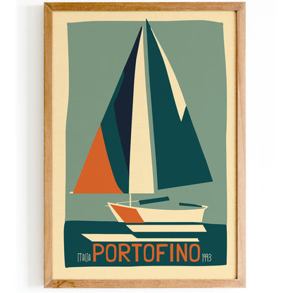 Portofino Italia Retro 1993 Poster