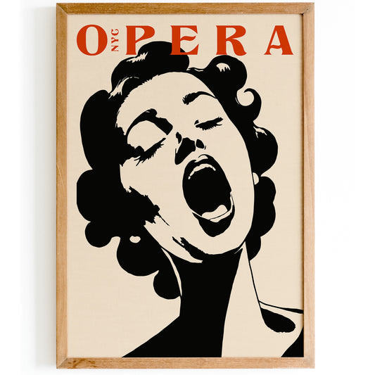 New York City Opera Music Art Print 2024
