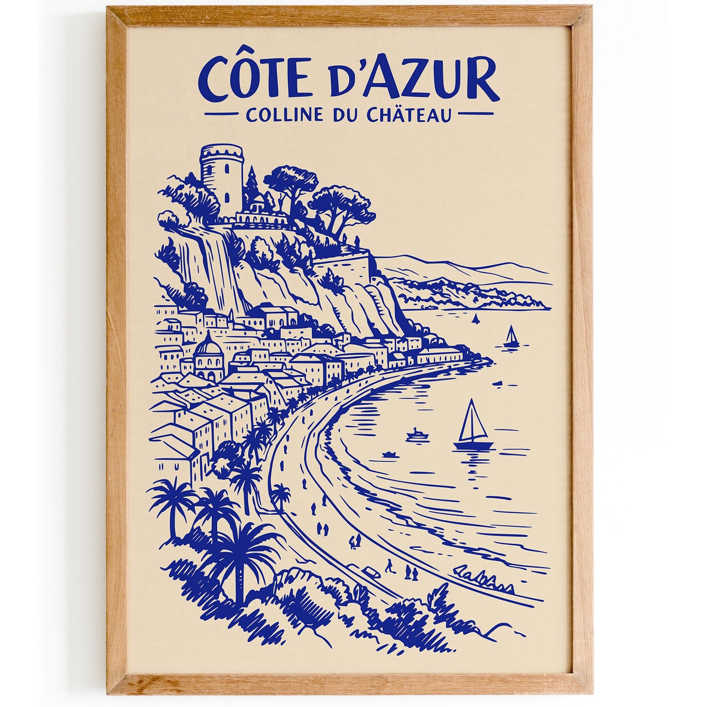 Colline du Château Côte d’Azur Poster