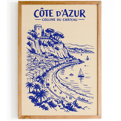 Colline du Château Côte d’Azur Poster