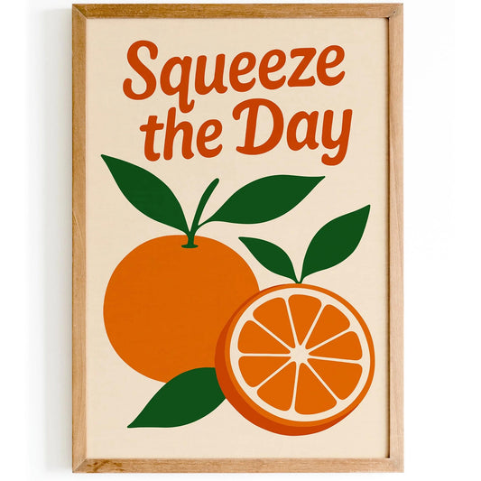 Squeeze the Day Poster - Oranges Art Print