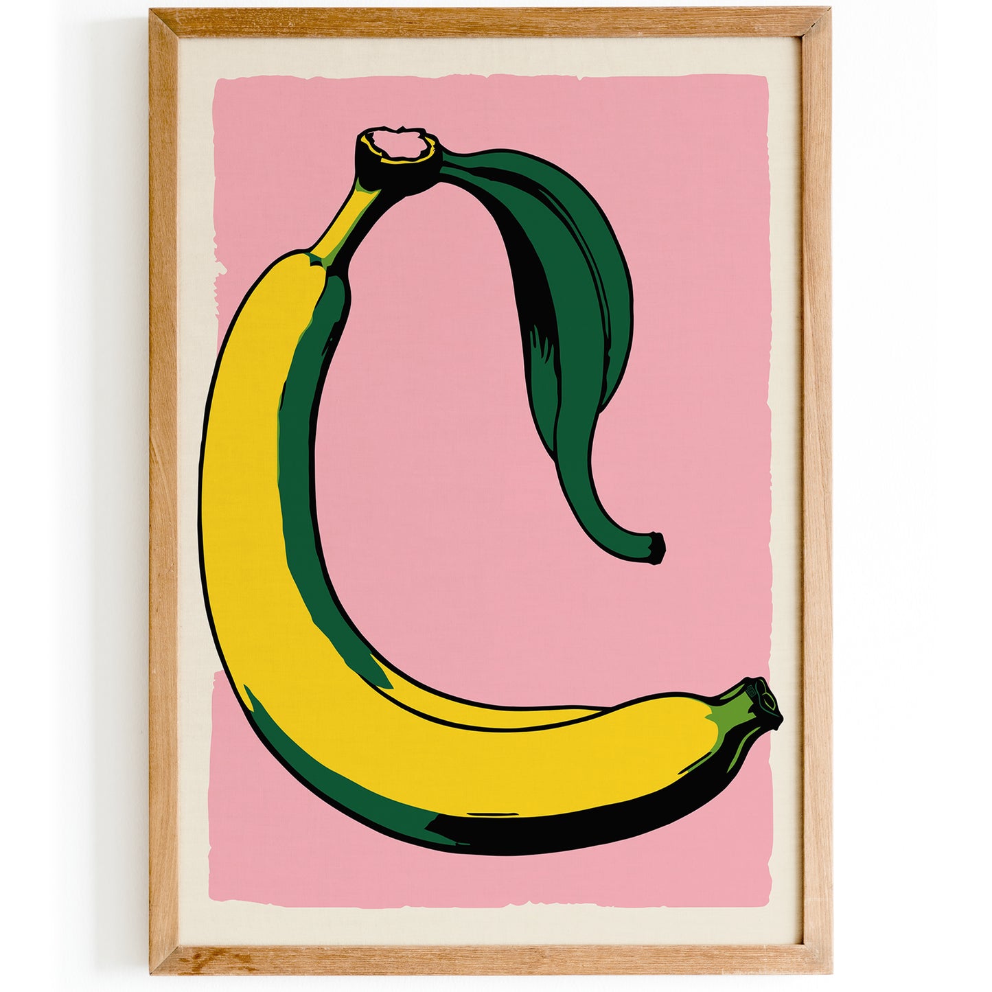 Retro Banana Pop-Art Poster