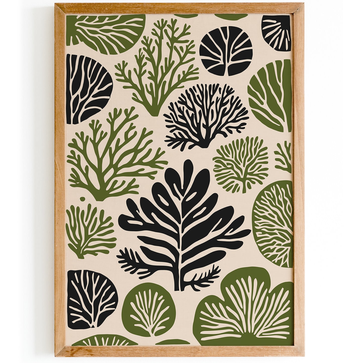 Green Botanical Farmhouse Wall Art