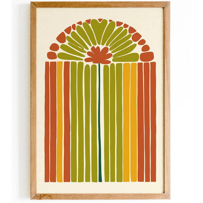 Retro Boho Chic Art Print for Home Decor