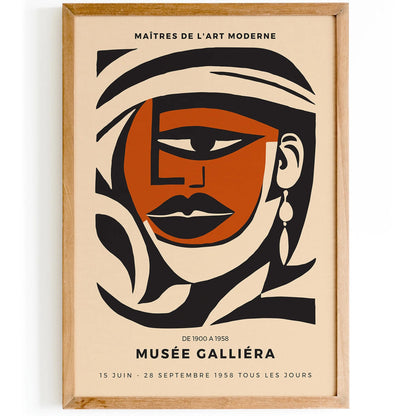 Modern Art Exhibition Vintage Poster