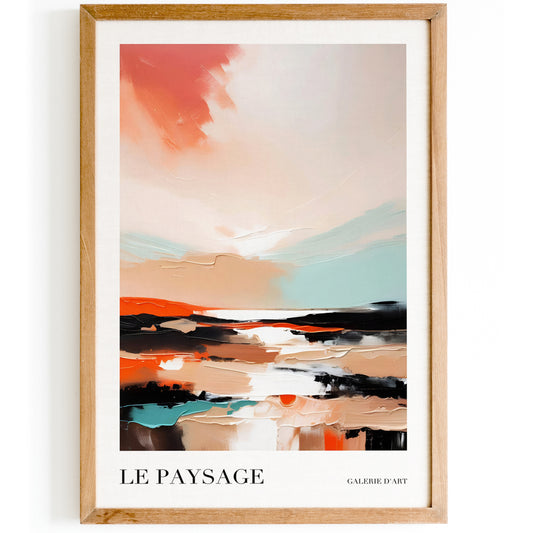 French Landscape Le Paysage Poster