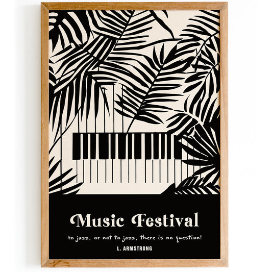 Music Festival Armstrong Quote Poster