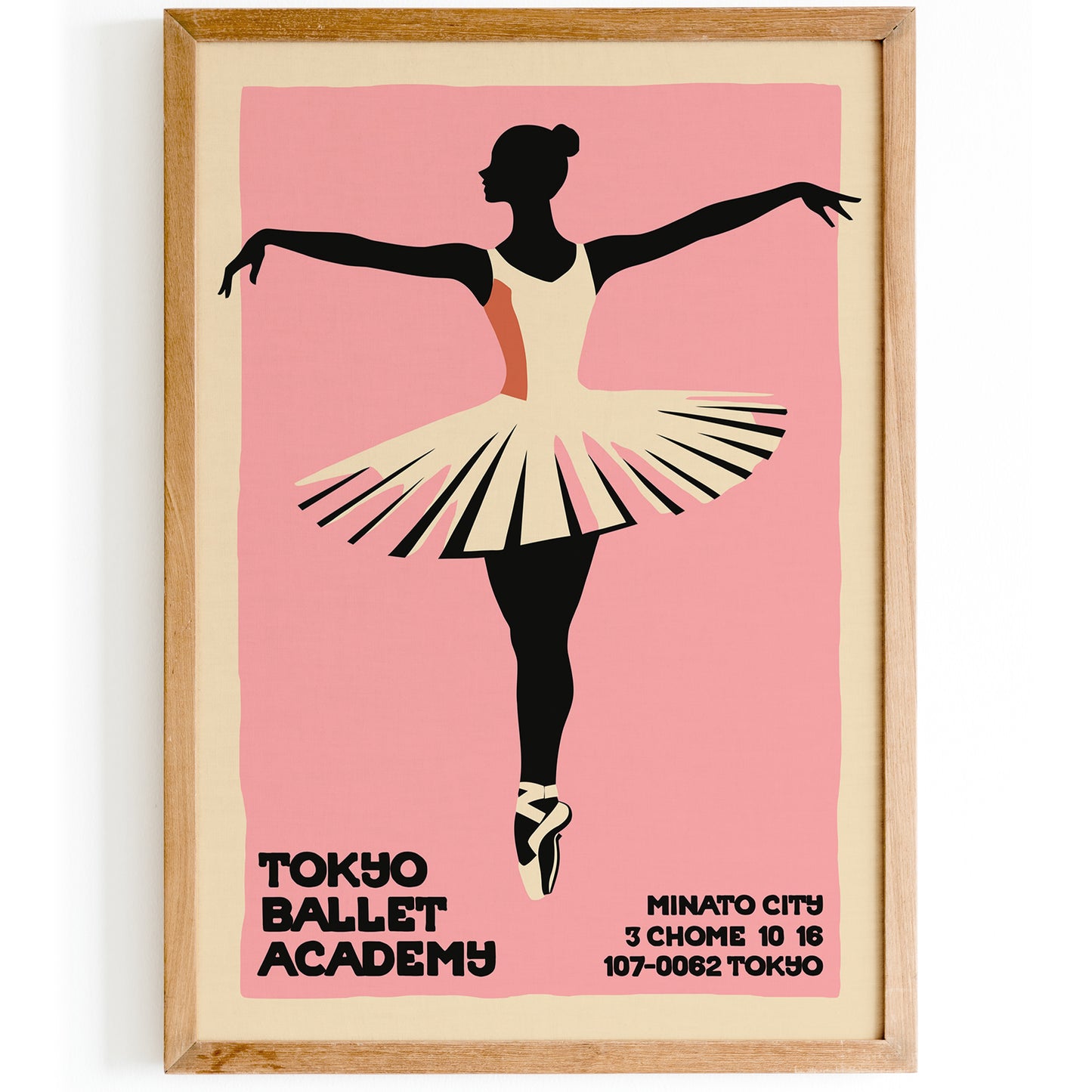 Tokyo Ballet Retro Poster Print
