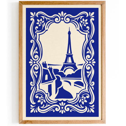 Paris Poster – Blue French Wall Art