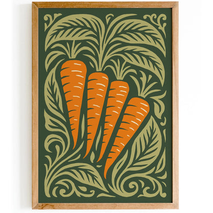 Carrots Rococo Wall Art Print