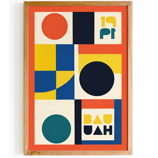Geometric Harmony - Modern Art Exhibition Poster