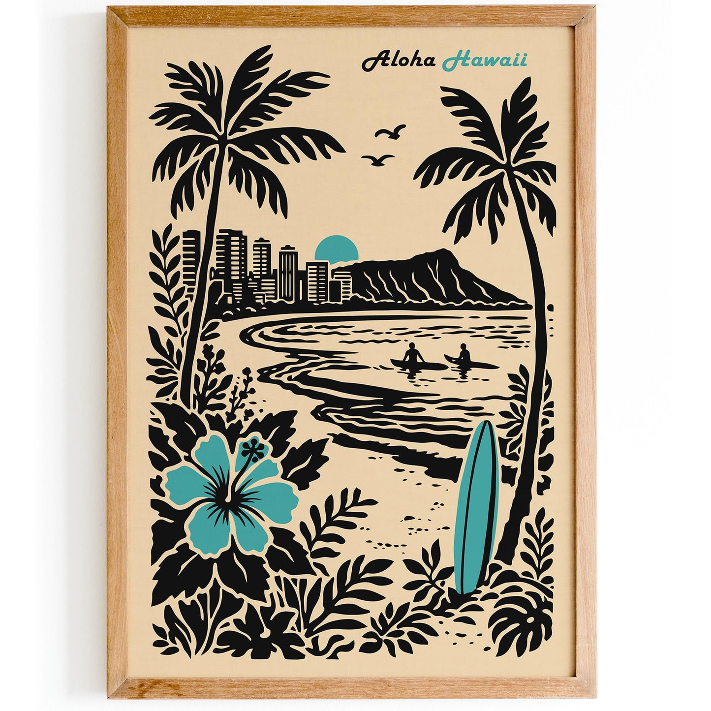 Hawaii Aloha Travel Poster