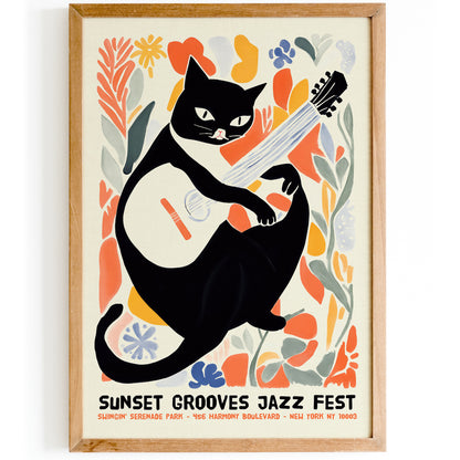 Sunset Grooves Jazz Fest Poster