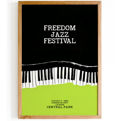 Freedom Jazz Festival 1980 Central Park Poster