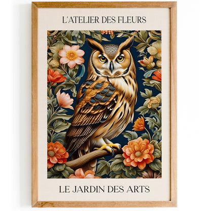 Victorian Owl Art Print