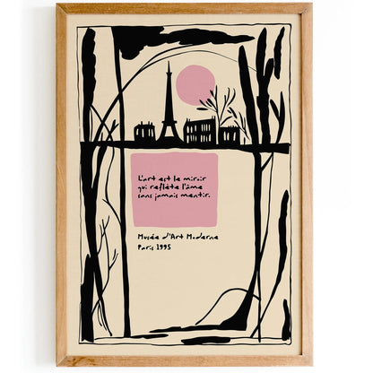 Museum Paris France Poster – Retro Art Print