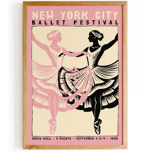 NYC Ballet Festival 1957 Poster Print