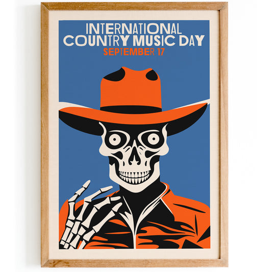 International Country Music Day Art Print
