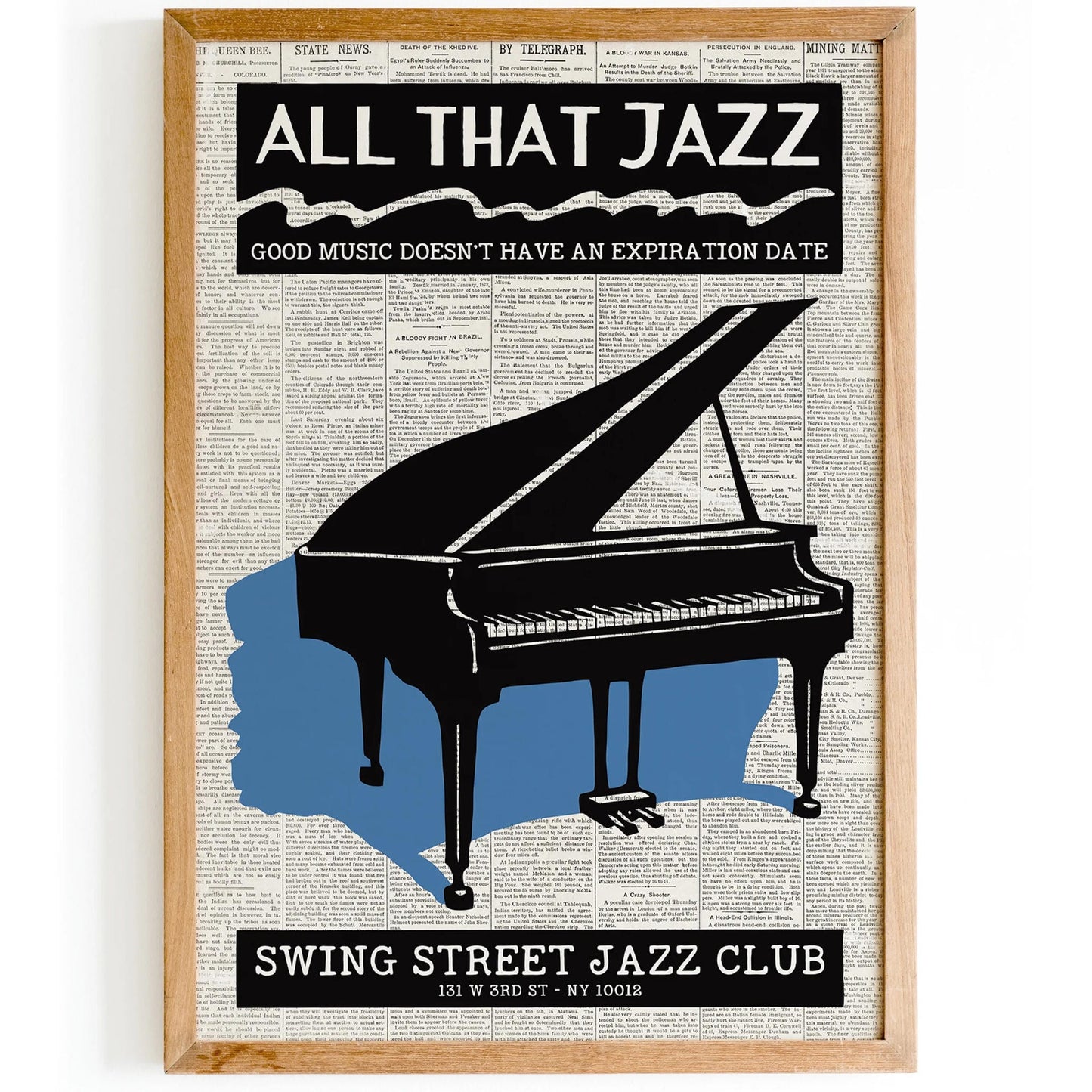 Swing Street Jazz Club Poster