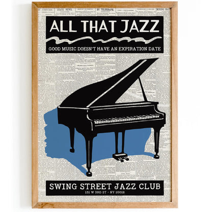 Swing Street Jazz Club Poster
