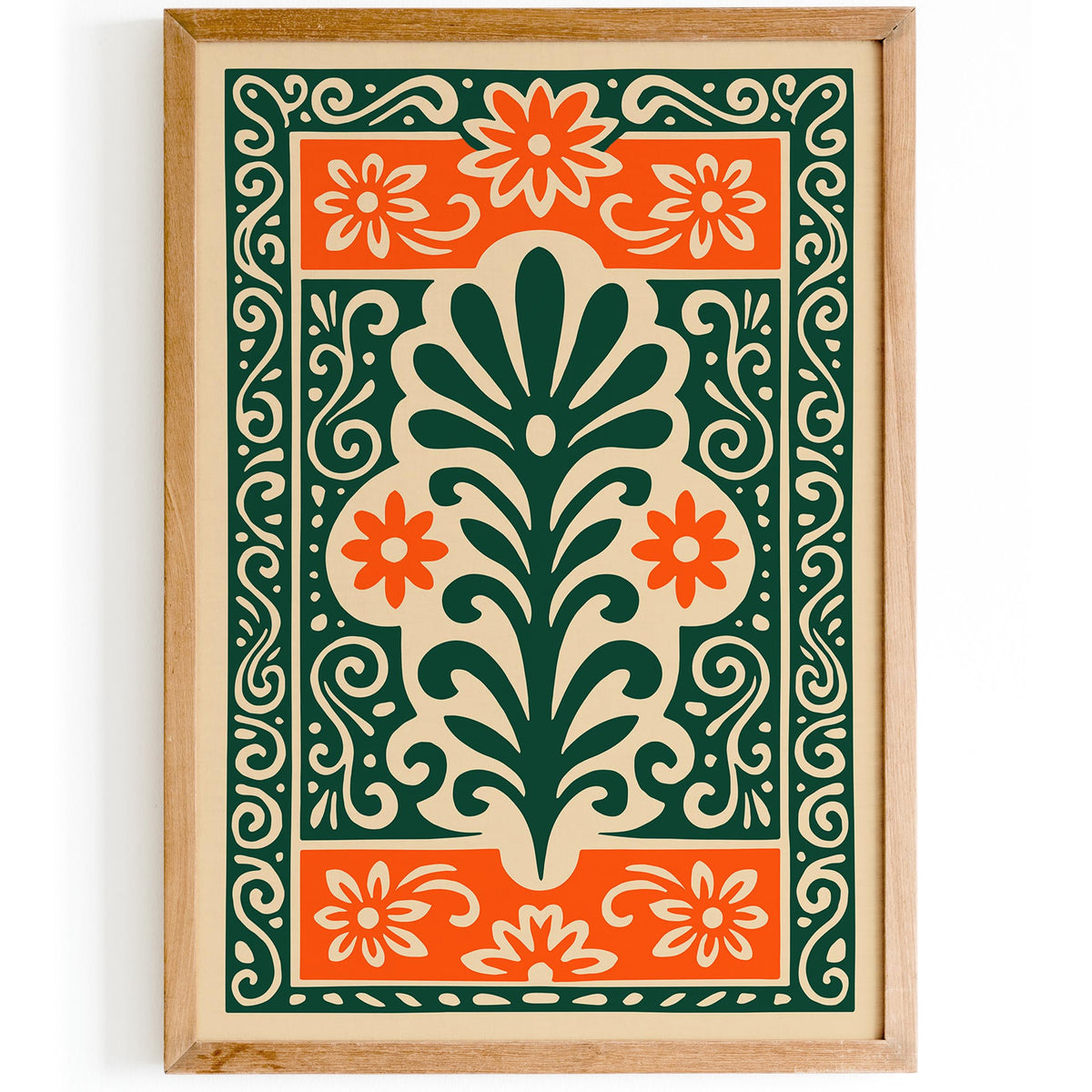 Mexican Ethnic Abstract Poster