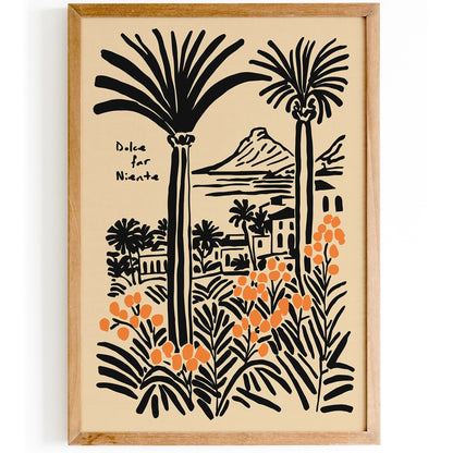 Dolce far Niente Tropical Landscape Poster