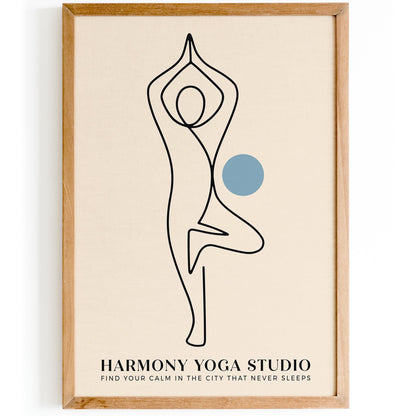 Yoga Wall Art Print – Yoga Lover Gift Idea Decor