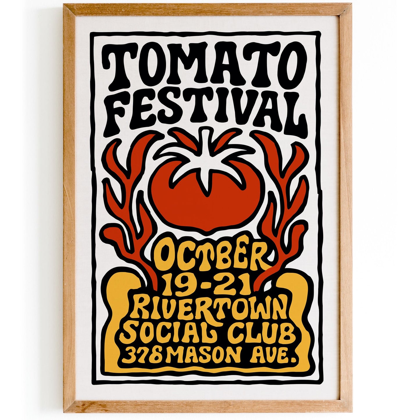 Tomato Festival Poster Print