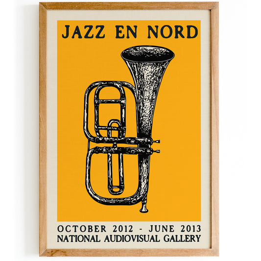 Jazz En Nord Vintage Jazz Poster