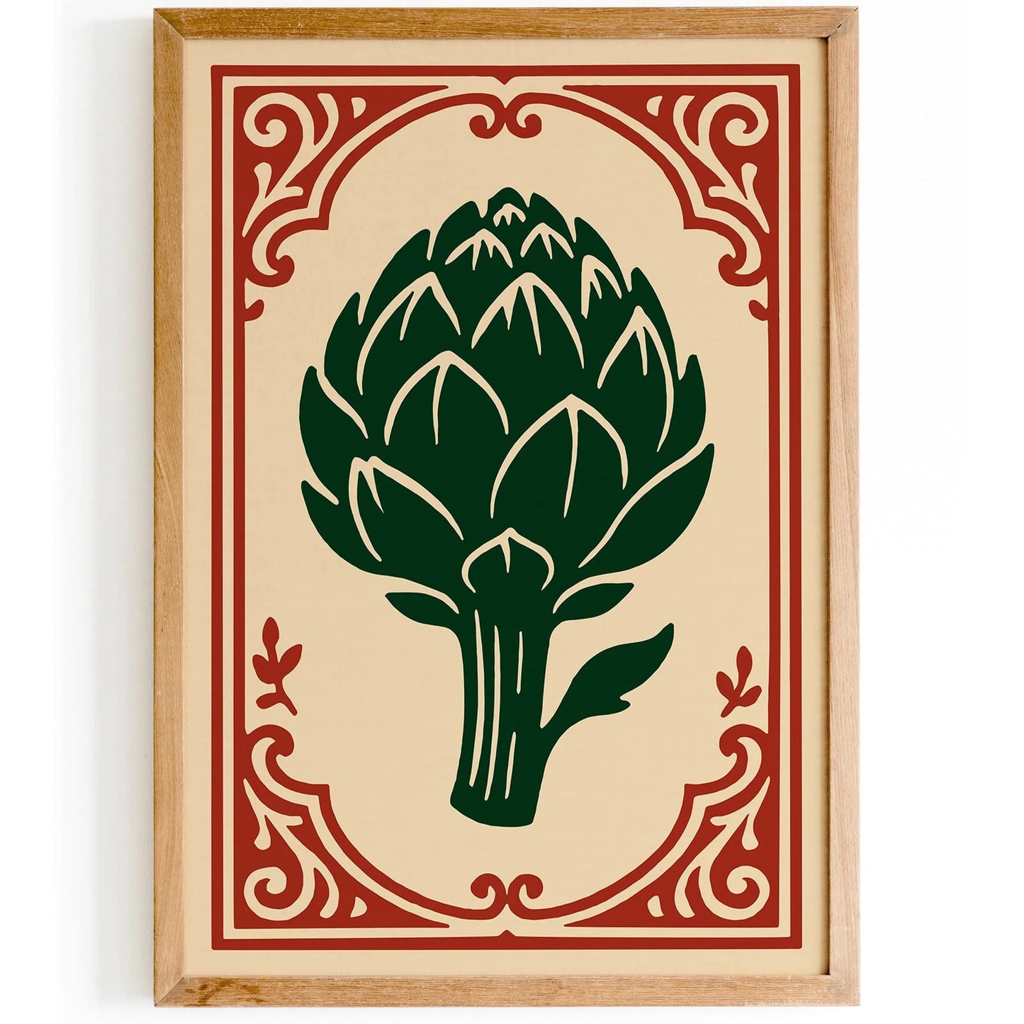 Rococo Artichoke Print - American Kitchen Wall Art