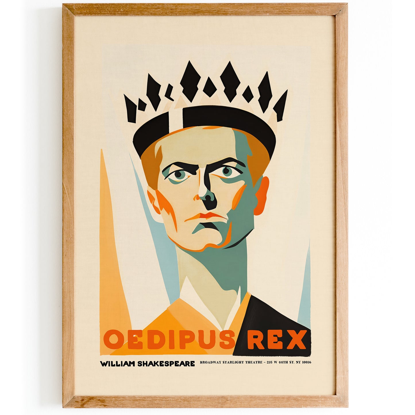 Oedipus Rex Shakespeare Theater Poster