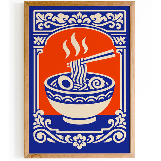 Ramen Bowl Poster - Japanese Food Wall Art