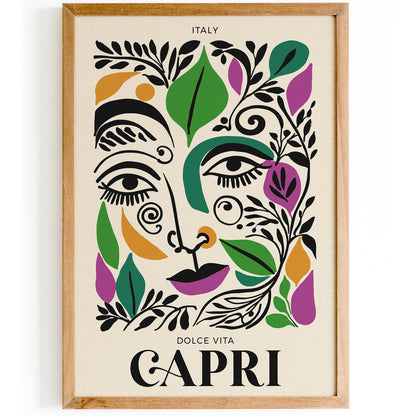 Capri Italy Dolce Vita Art Print 2024