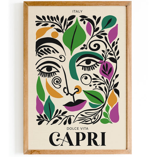 Capri Italy Dolce Vita Art Print 2024