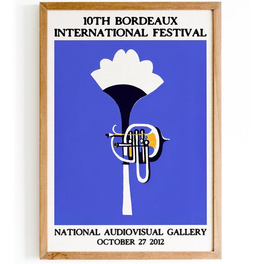 2012 Jazz Festival - Blue Trumpet Poster