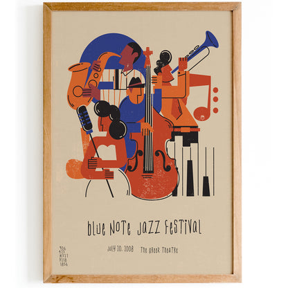 Blue Note Jazz Festival Poster Reprint
