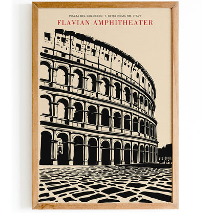 Colloseum Vintage Travel Art Print