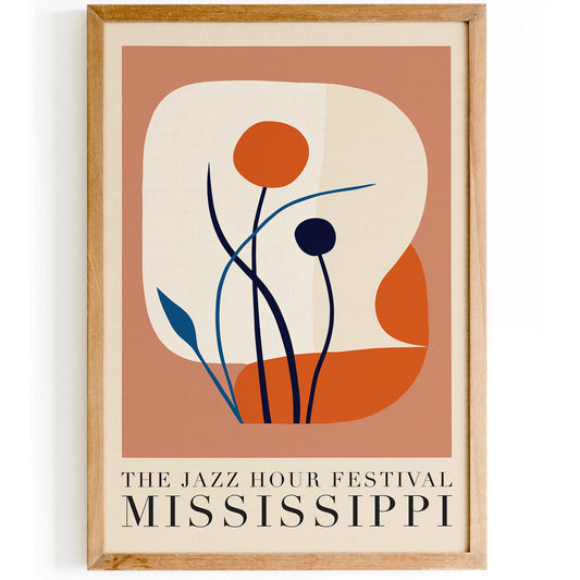 The Jazz Hour Festival Mississippi Poster