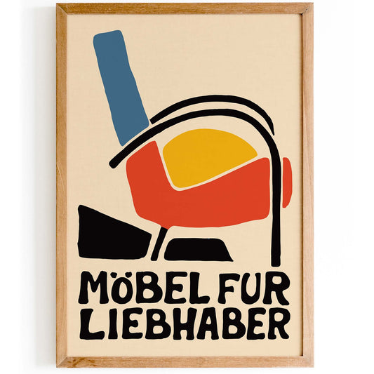 Bauhaus Furniture Chair Poster