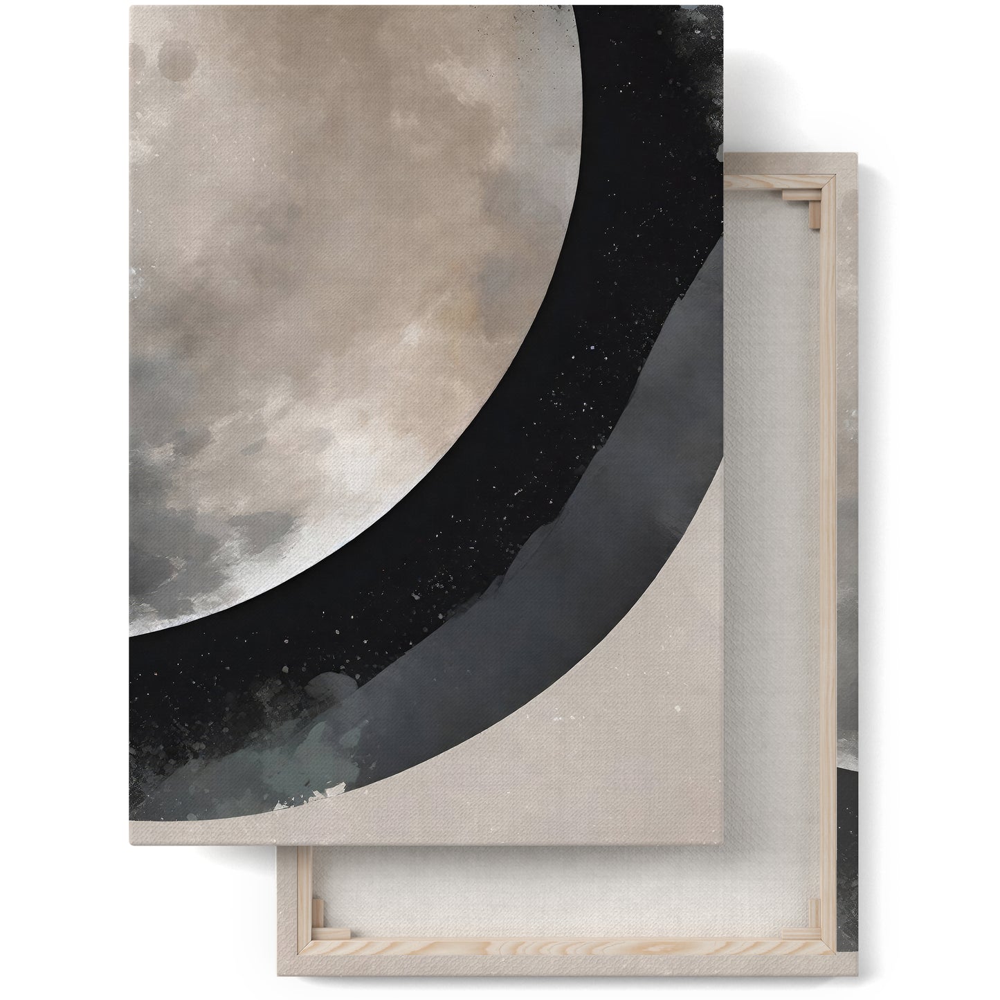 Moon and Stars Canvas Print