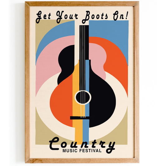 Country Music Festival Poster