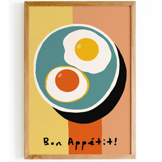 Bon Appétit Breakfast Eggs Wall Art